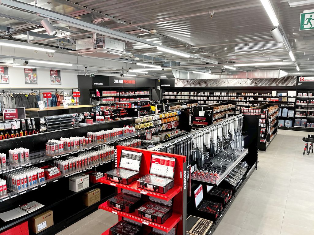 Würth Shop Ladenlayout