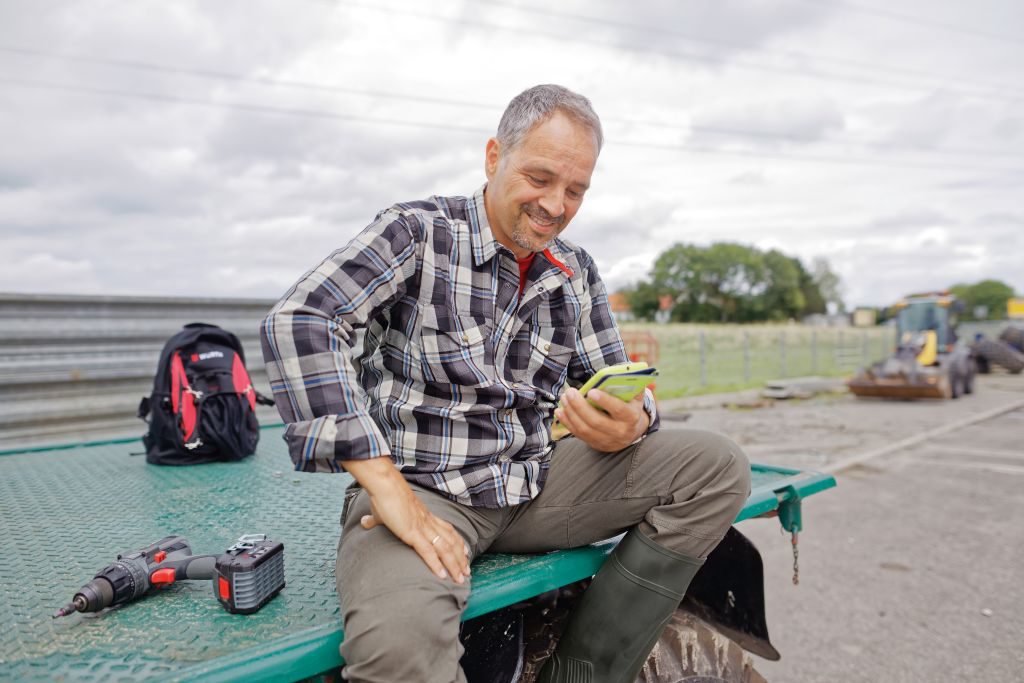 Handwerker mit Würth App