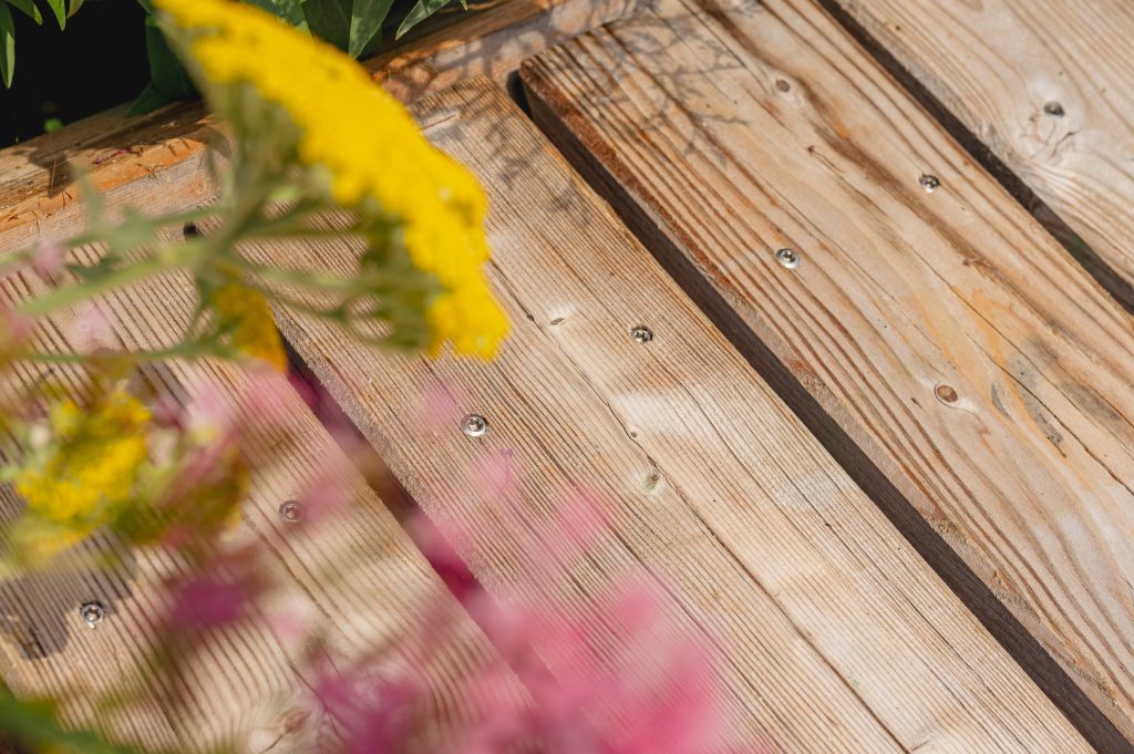 Der Donaukanal ergrünt: Die Schwimmenden Gärten sorgen für eine Wohlfühlatmosphäre. Foto: Lukas Hof Photography