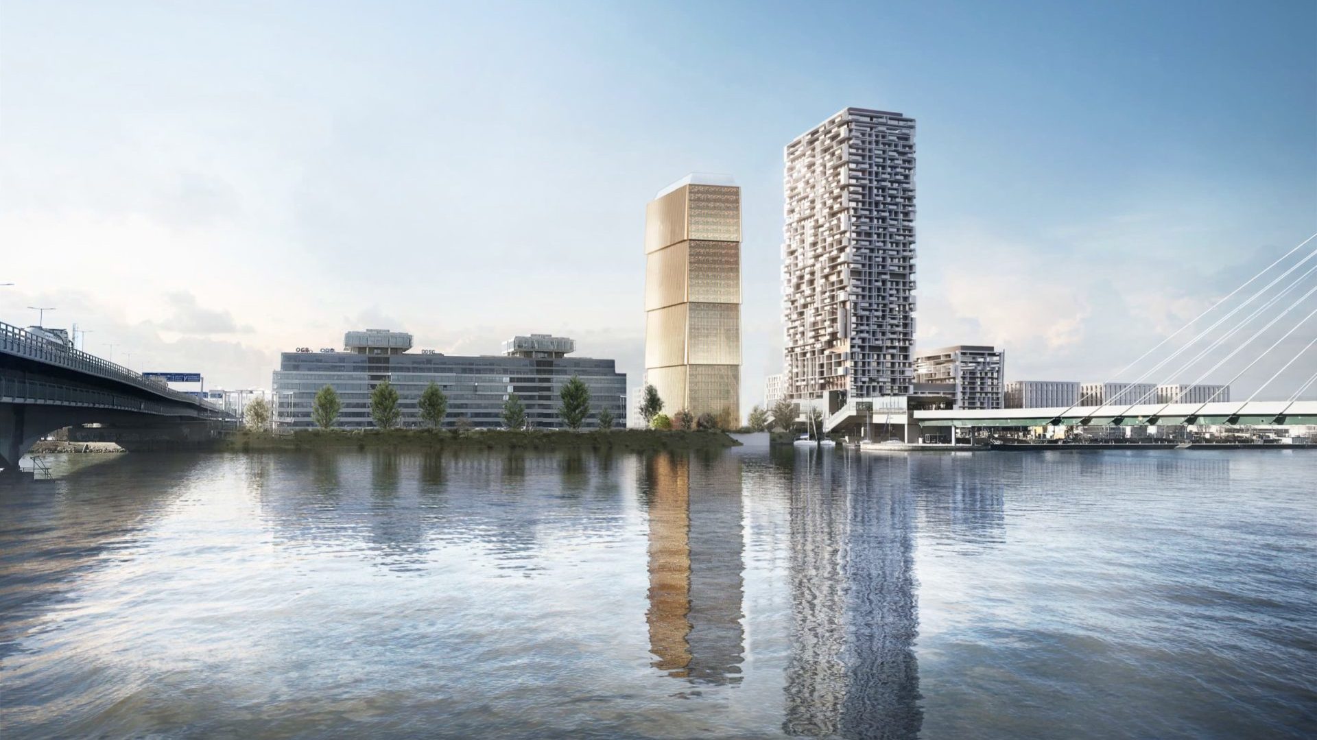 Der geplante Timber Marina Tower (avisierte Fertigstellung: Ende 2026). Bildcredit: IONOMO GmbH