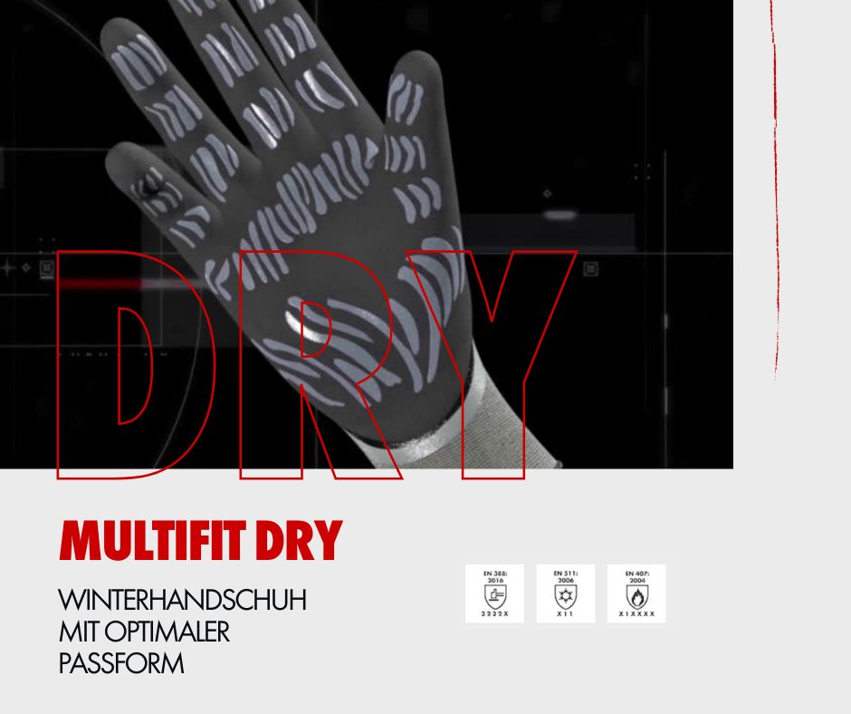 PSA für den Winter Multifit Dry Winterarbeitshandschuh