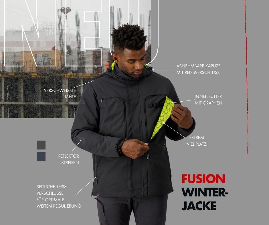 Hightech Winter-Arbeitskleidung Fusion Winterjacke