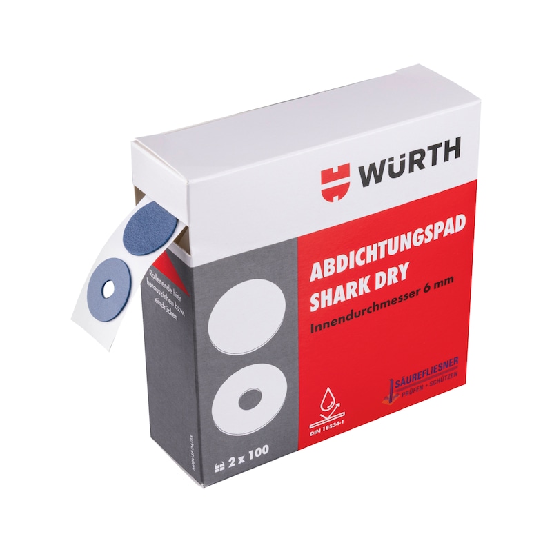 Abdichtungspad für das geprüfte Dübelsystem SHARK DRY