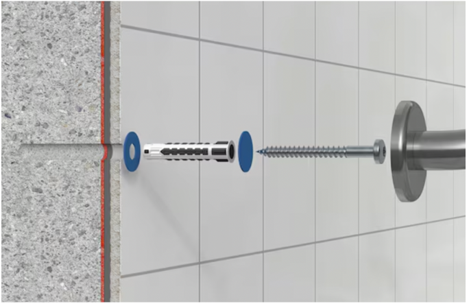 Abdichtungspad für das geprüfte Dübelsystem SHARK DRY