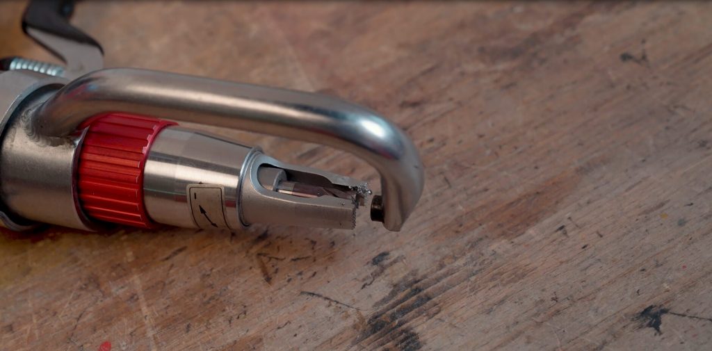 Schweißpunktbohren mit VarioDrill WS 90 mit Variomatic + Bohrfräser VHM Multi Performance