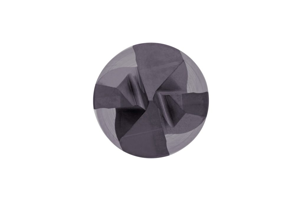 Bohrfräser VHM Multi Performance Druckluft: Zentrierspitze mit zwei Schneiden über Mitte